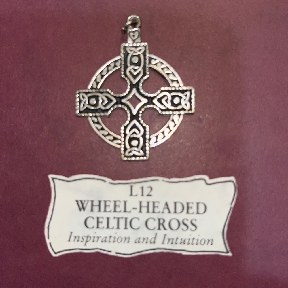 Wheel-Headed Celtic Cross pendant